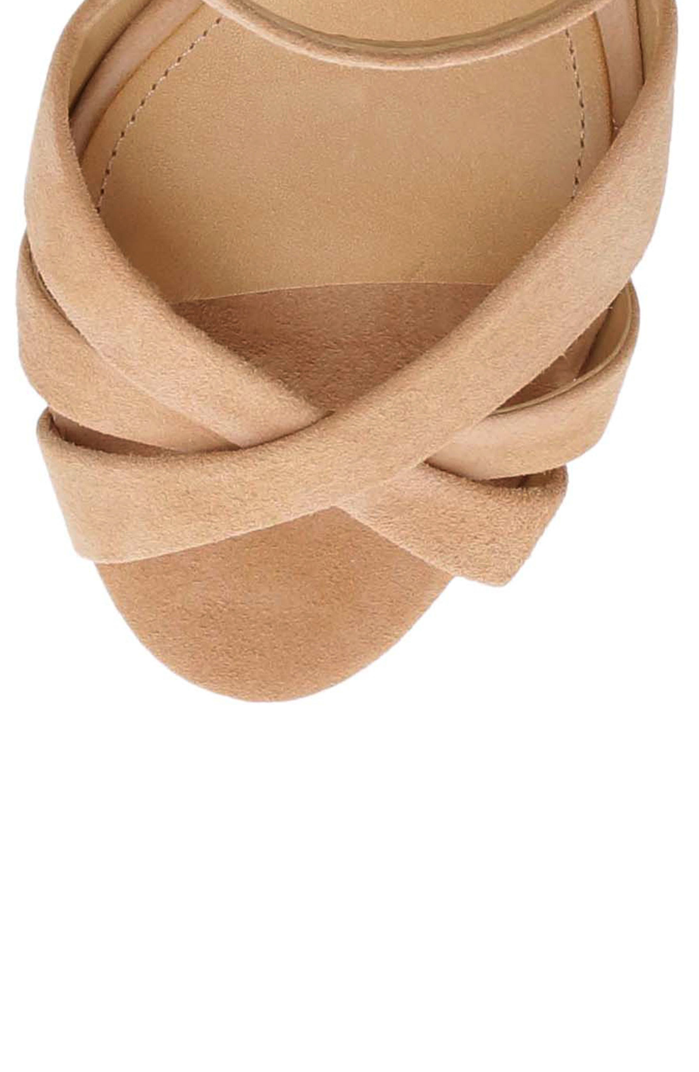 Keefa Platform Sandal, Alternate, color, HONEY BEIGE NUBUCK LEATHER