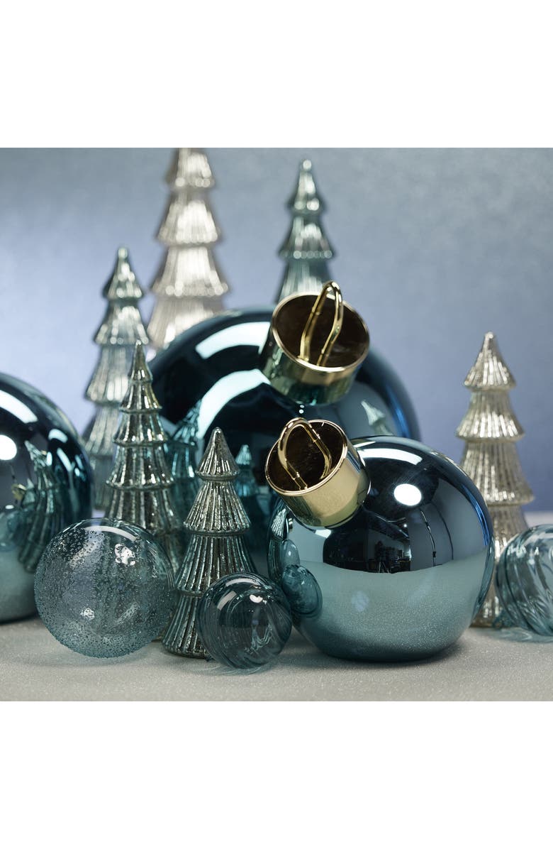 Zodax LED Lighted Oversized Tabletop Glass Ball Ornament, Alternate, color, Blue