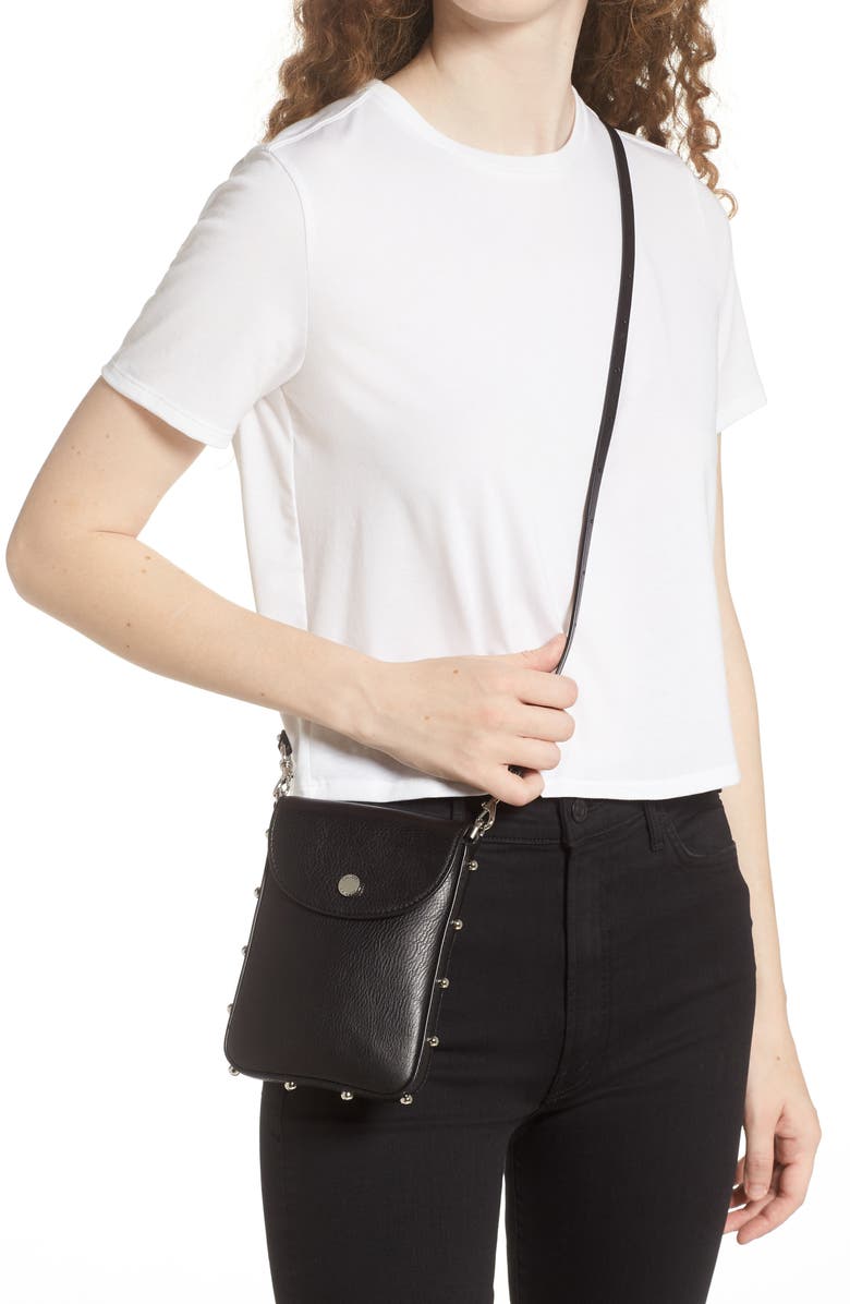Rebecca Minkoff Envelope Leather Phone Crossbody Bag, Alternate, color, 