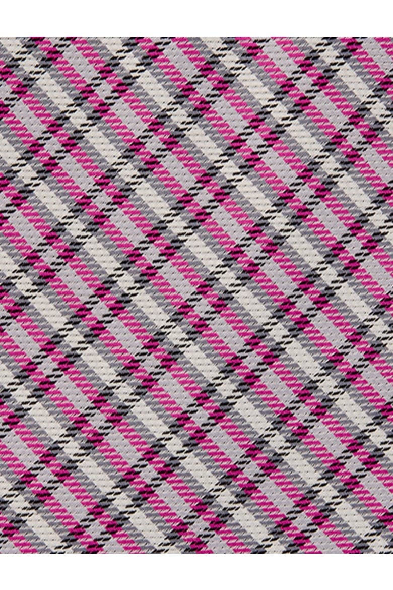 Big & Tall Double Grid Tie, Alternate, color, PINK