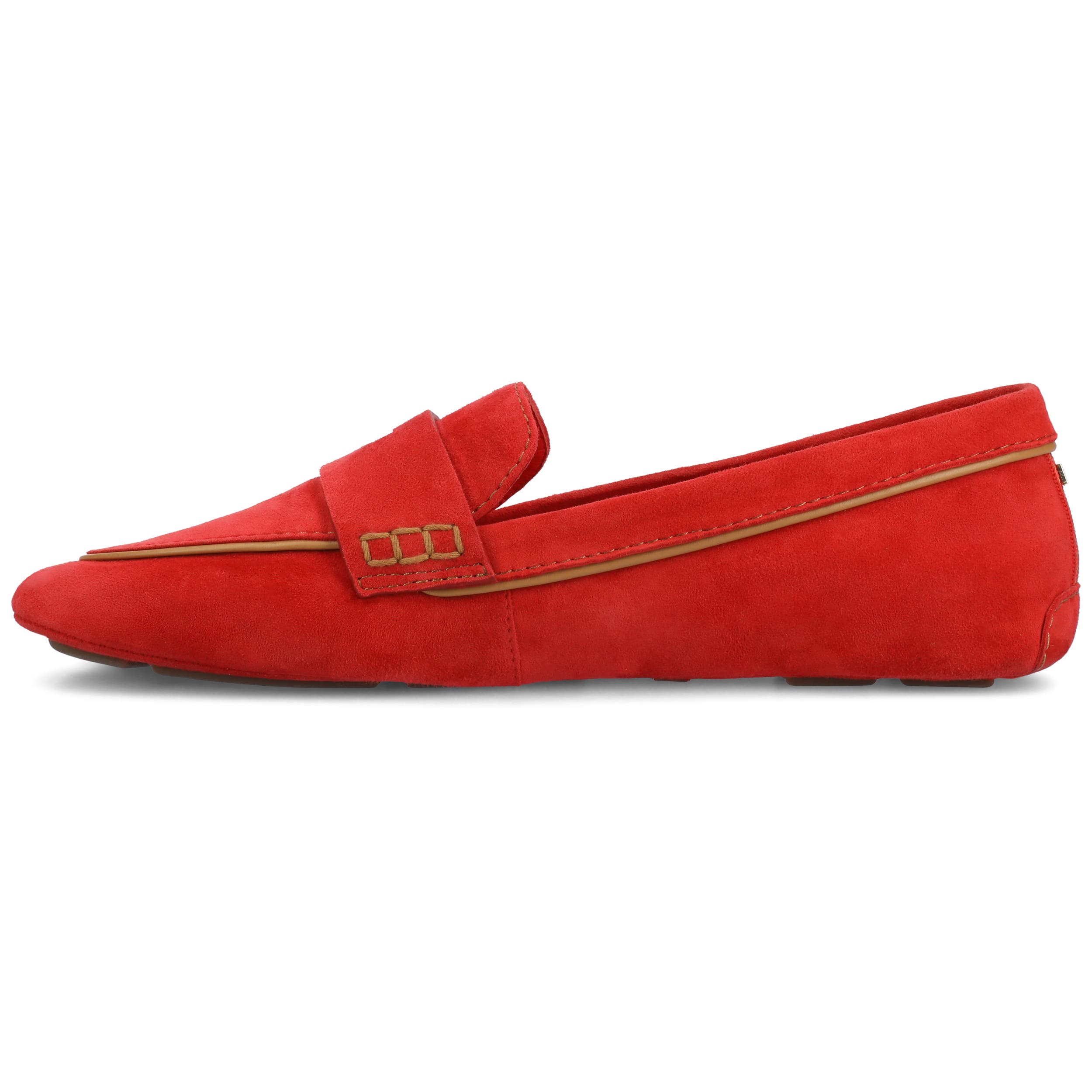 Birdies The Vesper Driver Loafers, Alternate, color, Red Suede