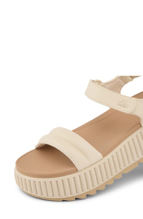 Reef Vista Platform Ankle Strap Sandal In White