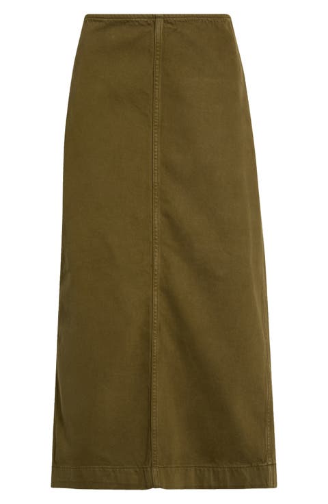 Regina Mid Rise Midi Skirt