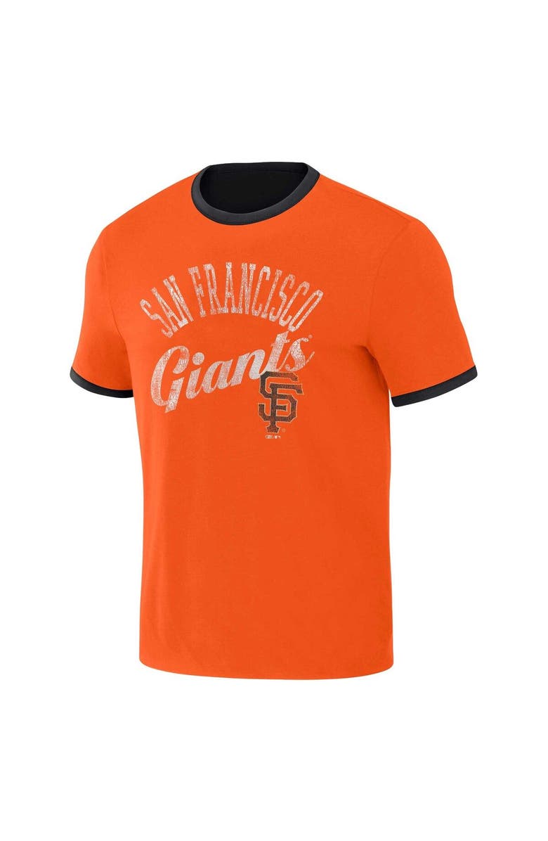 Darius Rucker Collection by Fanatics Men's Darius Rucker Collection by Fanatics Black/Orange San Francisco Giants Two-Way Ringer Reversible T-Shirt, Alternate, color, 
