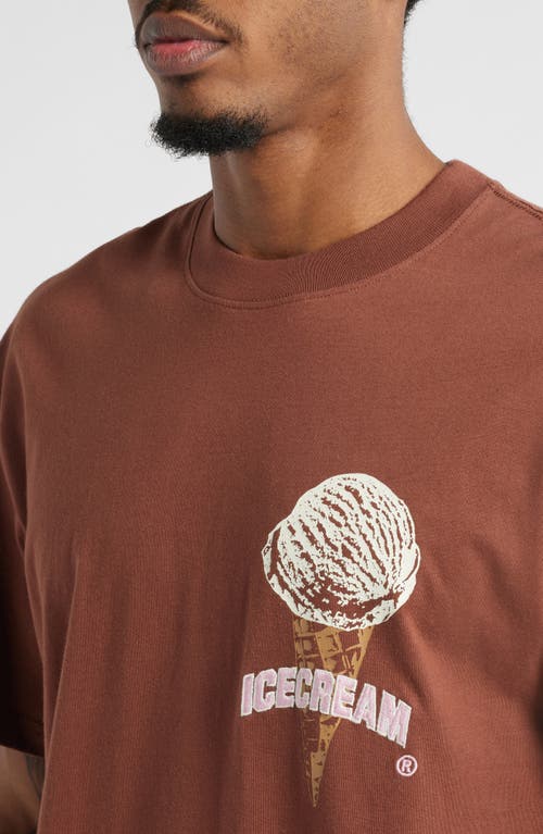 Icecream Out Of This World Graphic T-shirt In Brown