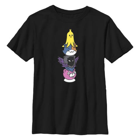 Boy's Fortnite Character Stack  Graphic T-Shirt