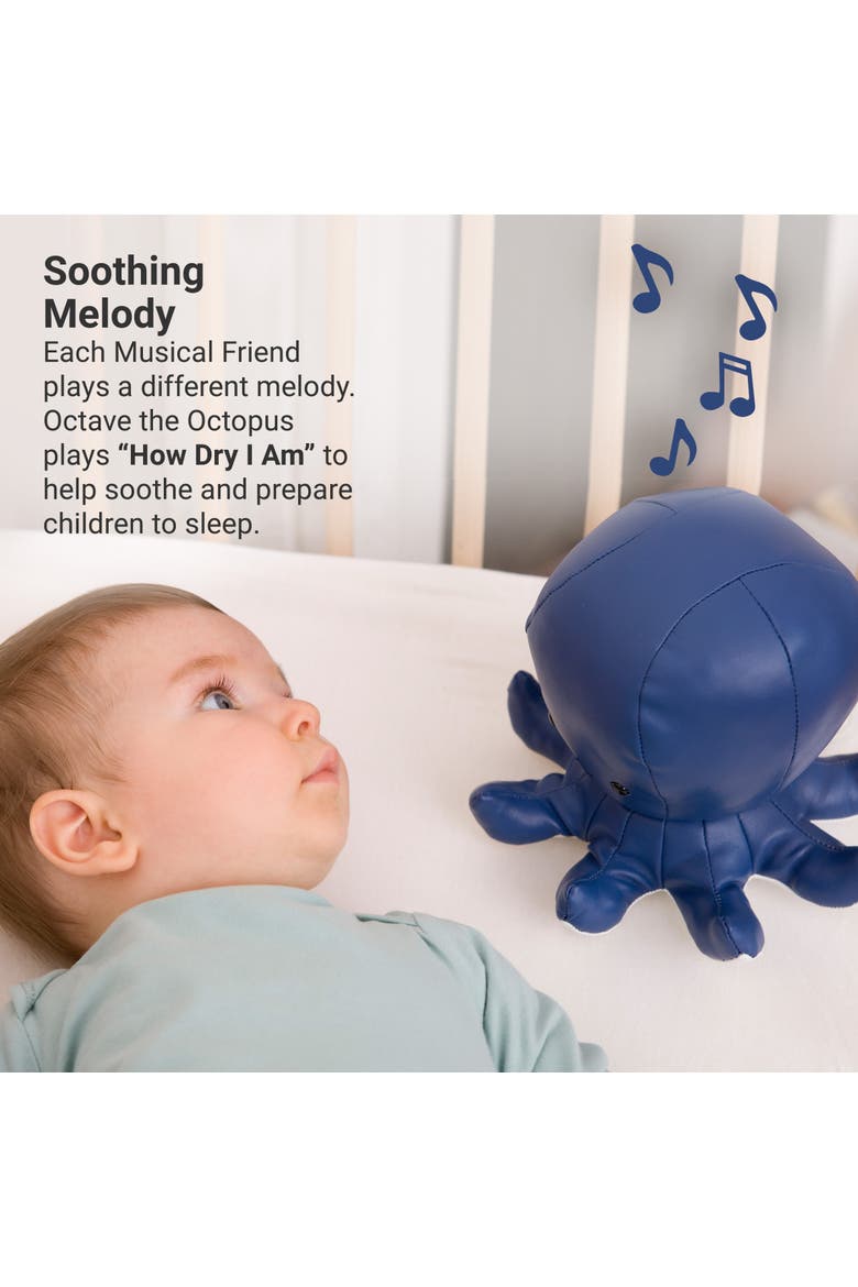 Musical Animals - Octopus, Plush Baby Music Box, Nursery Toy & Décor, Alternate, color, Blue