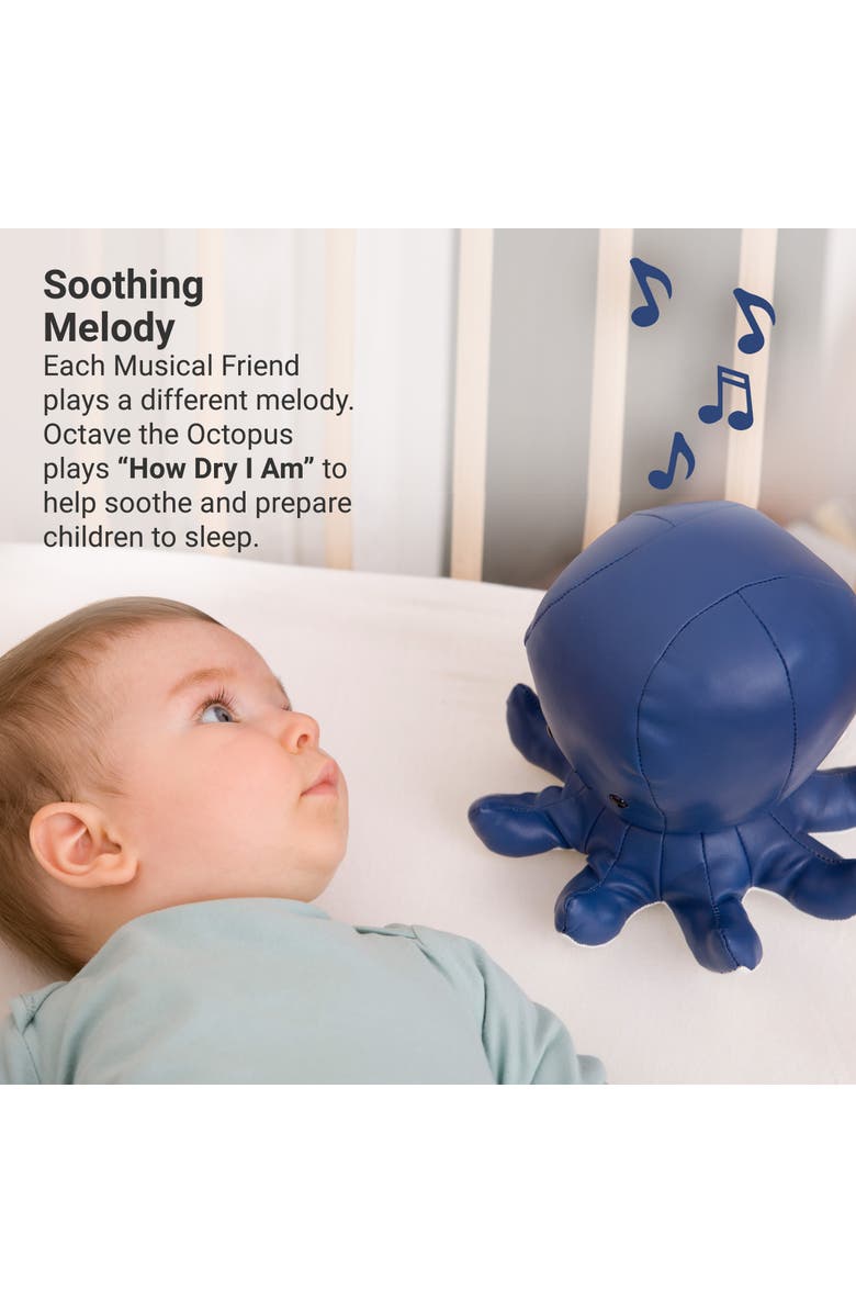 Little Big Friends Musical Animals - Octopus, Plush Baby Music Box, Nursery Toy & Décor, Alternate, color, Blue