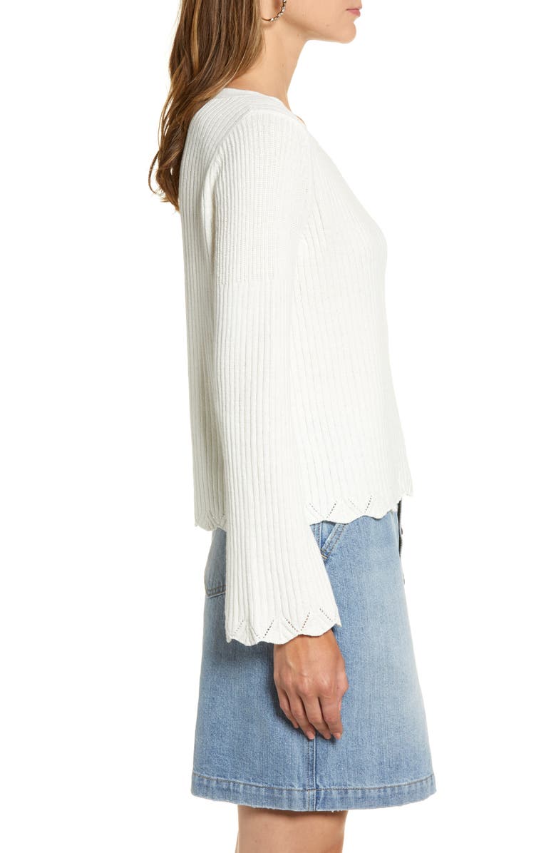 Rachel Parcell Bell Sleeve Sweater, Alternate, color,