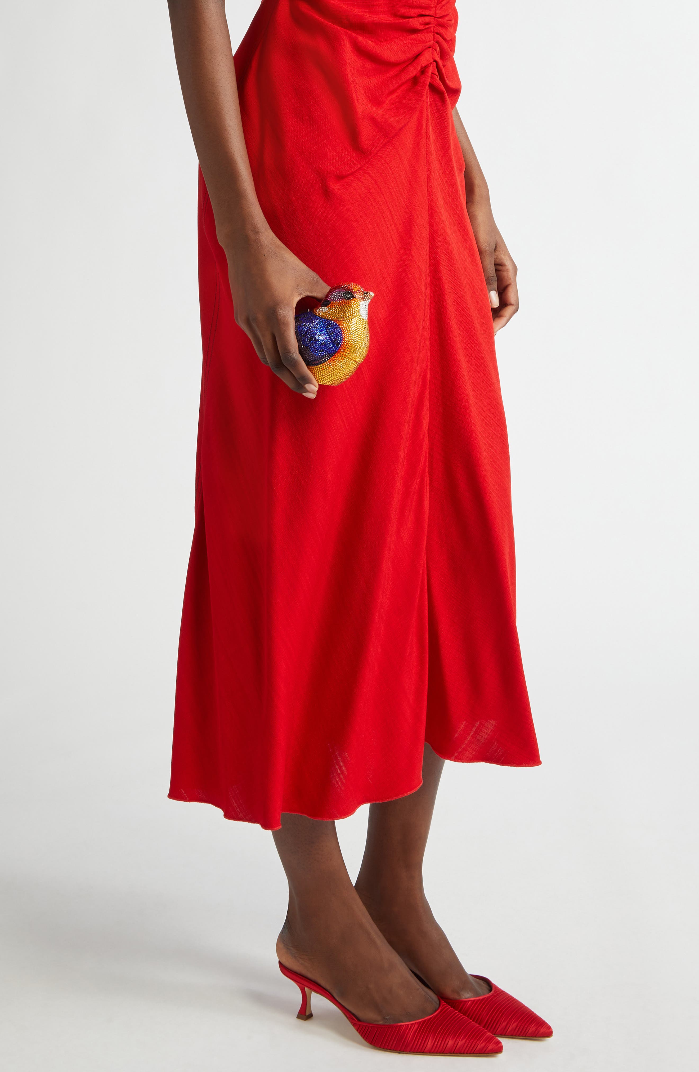 Judith Leiber Bird Kingfisher Crystal Embellished Clutch, Alternate, color, 