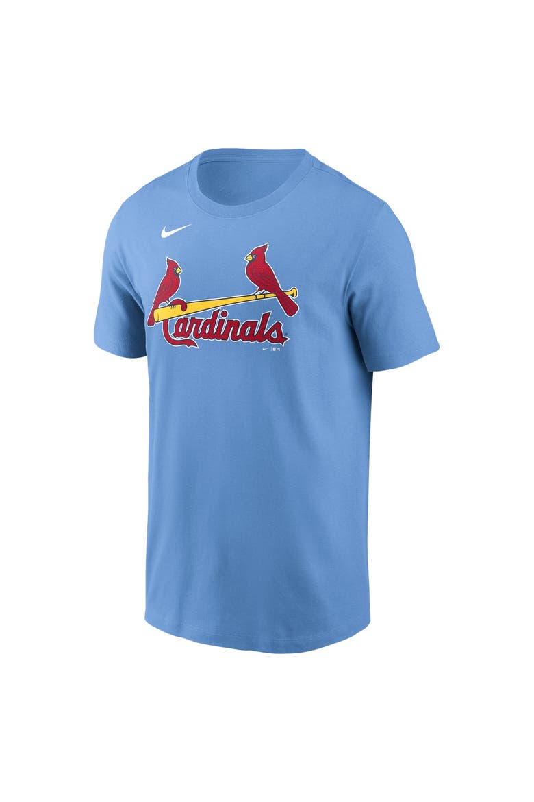 Men's Nike Light Blue St. Louis Cardinals Fuse Wordmark T-Shirt, Alternate, color, Light Blue