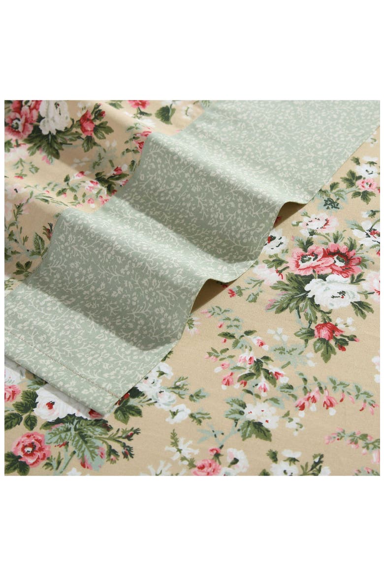 Serene Dream 4-Piece Cotton Sheet Set, Alternate, color, PASTEL BROWN