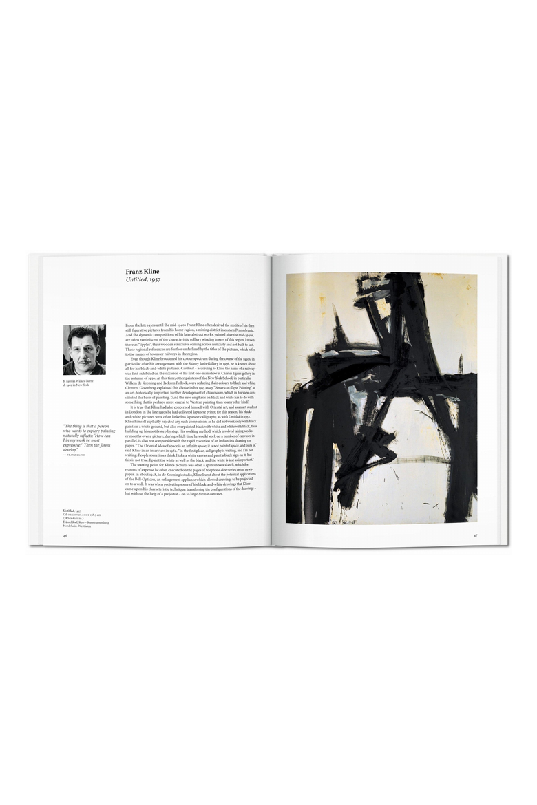 Abstract Expressionism Book, Alternate, color, White