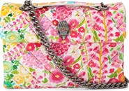 Kurt Geiger London Floral Couture Kensington Floral Quilted Leather Crossbody Bag