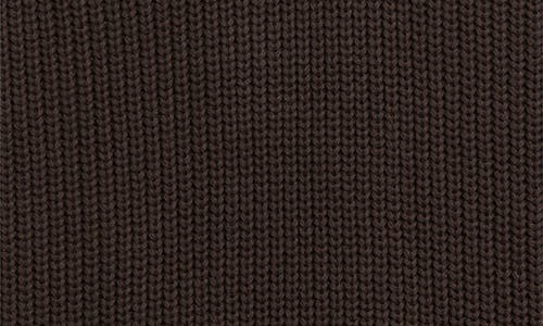 Krost English Rib Cotton Polo Sweater In Brown