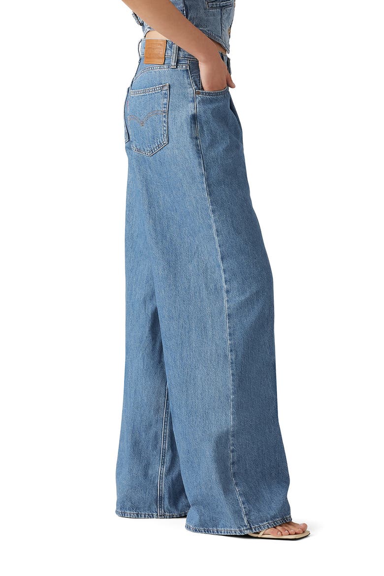 Baggy High Waist Wide Leg Dad Jeans, Alternate, color, CAUSE AND EFFECT