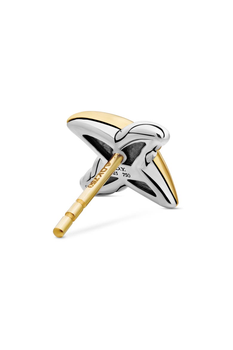 Petite X Stud Earrings, Alternate, color, DIAMOND/ SILVER