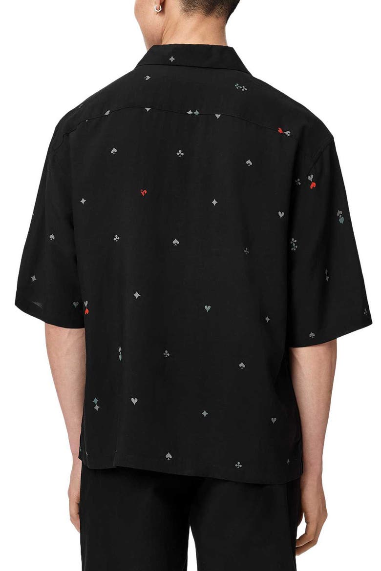 Cardsuit Camp Shirt, Alternate, color, BLACK