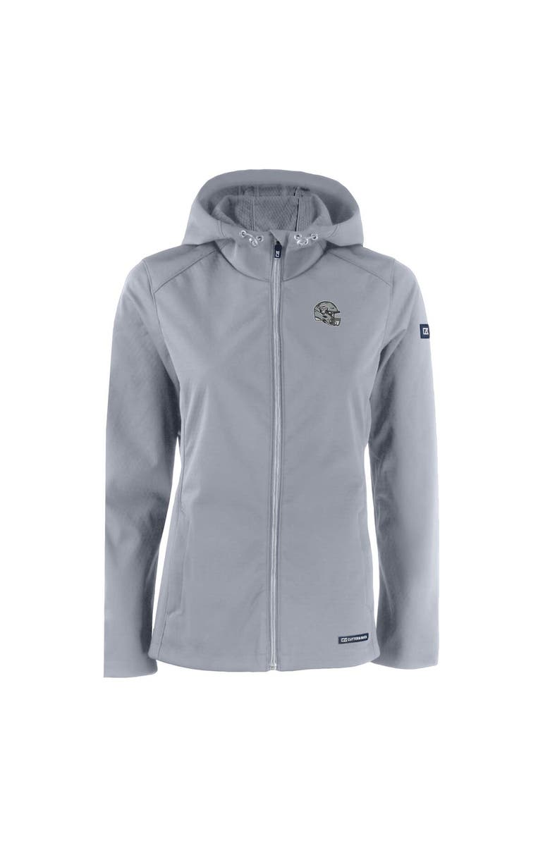 Cutter & Buck Women's Cutter & Buck Gray Las Vegas Raiders Evoke Eco Softshell Recycled Full-Zip Hooded Jacket, Alternate, color, 