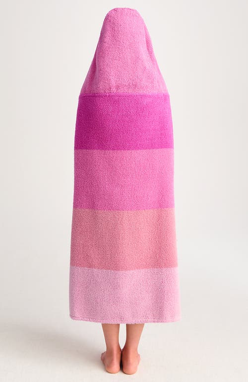 Lands' End Kids Cotton Hooded Towel In Pink Flamingo