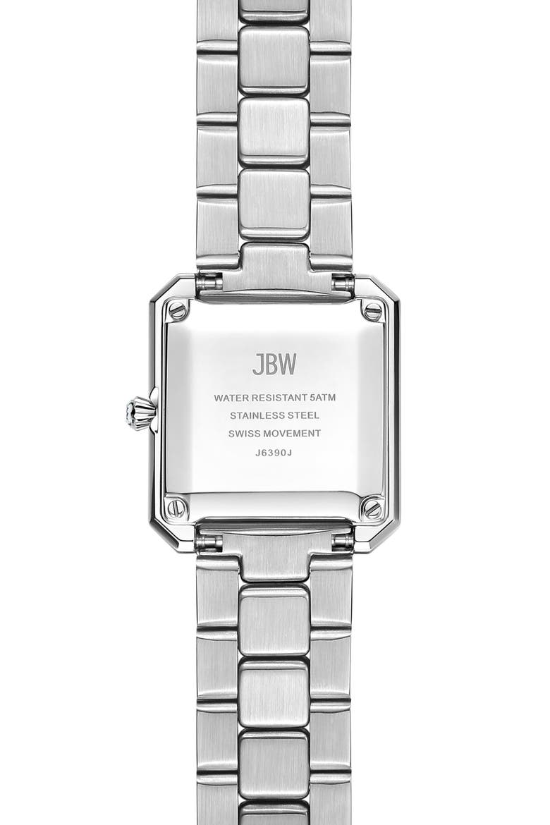 Arc Lab-Created Diamond Double Wrap Bracelet Watch, 23mm, Alternate, color, STAINLESS STEEL