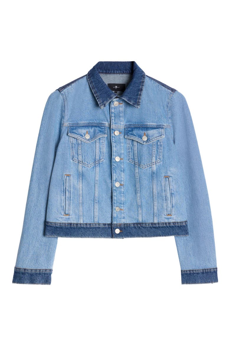Adi Crop Denim Trucker Jacket, Alternate, color, JOKER