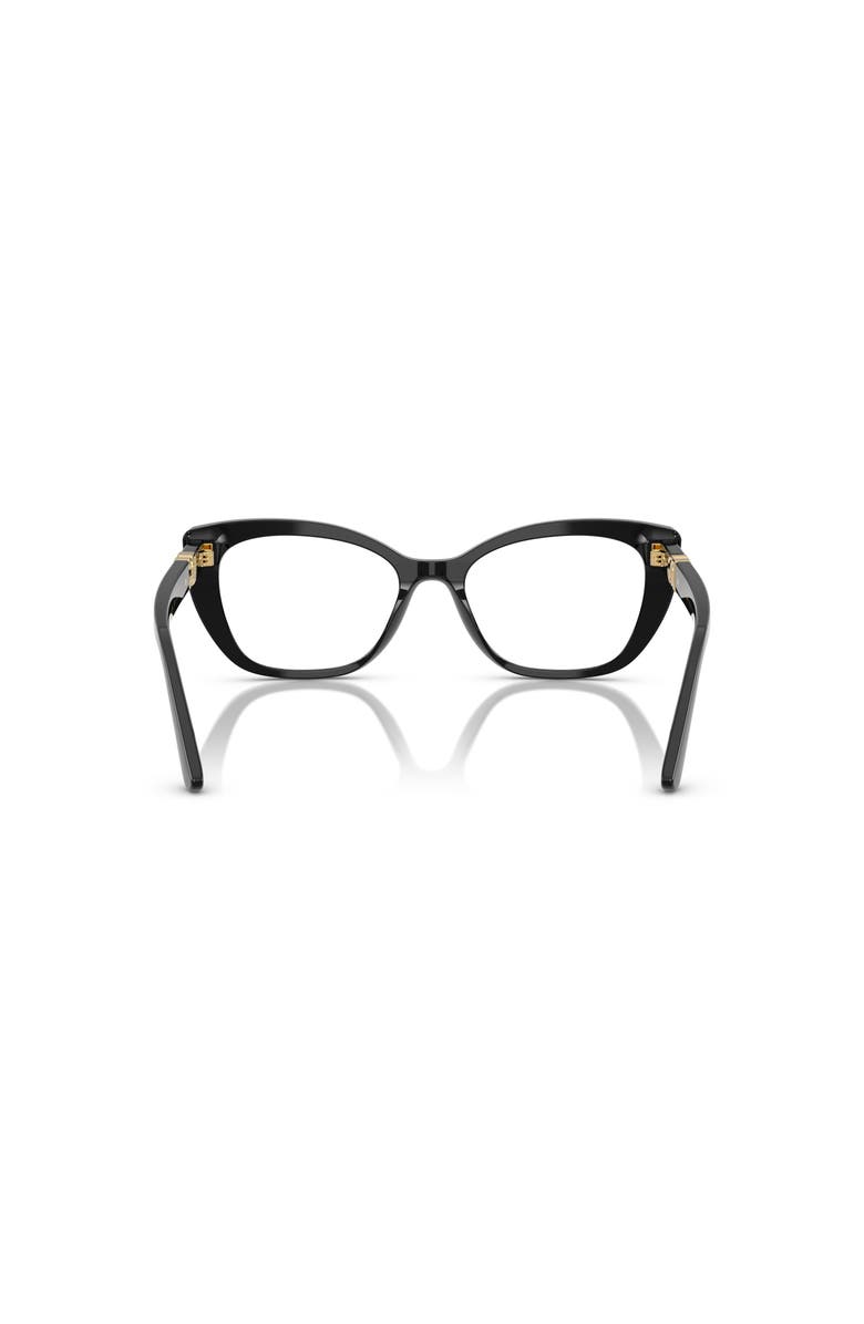 Dolce&Gabbana 52mm Cat Eye optical glasses, Alternate, color, Black