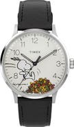 Timex® Peanuts Waterbury Classic Leather Strap Watch, 40mm
