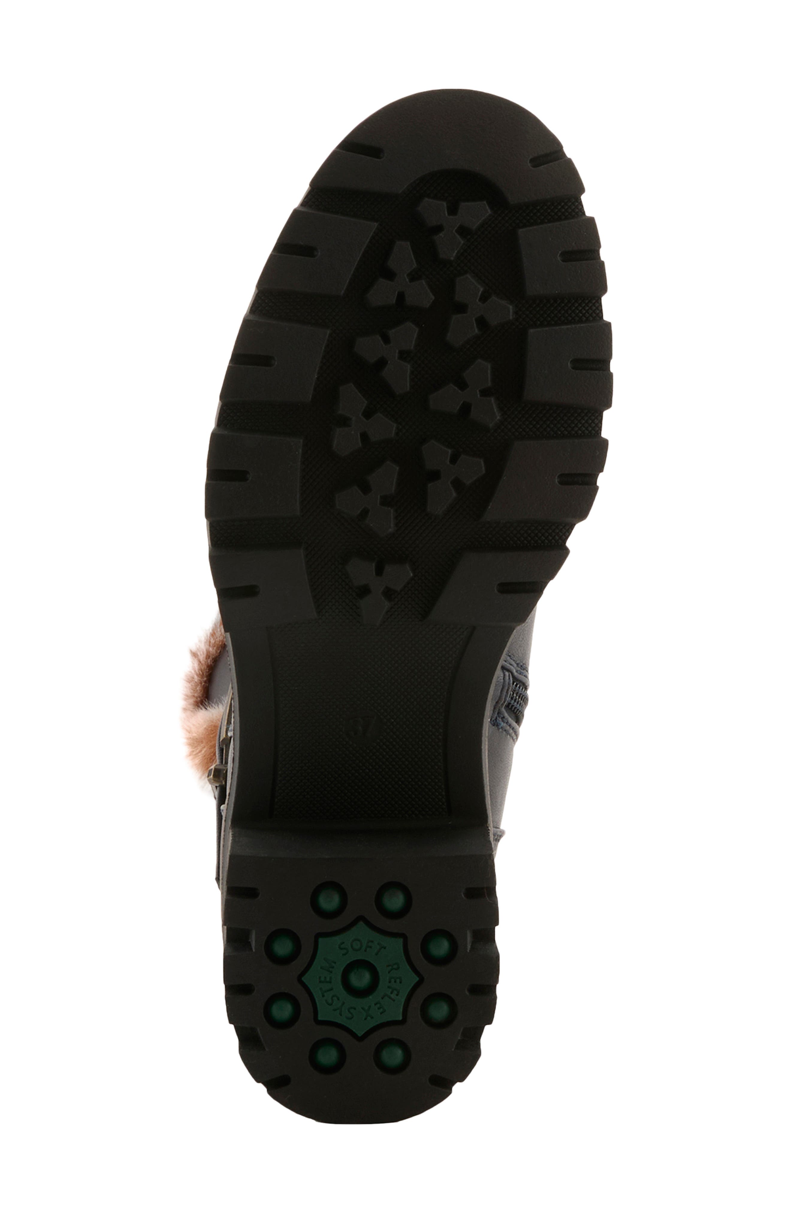 Beartrak Faux Leather Bootie, Alternate, color, NAVY