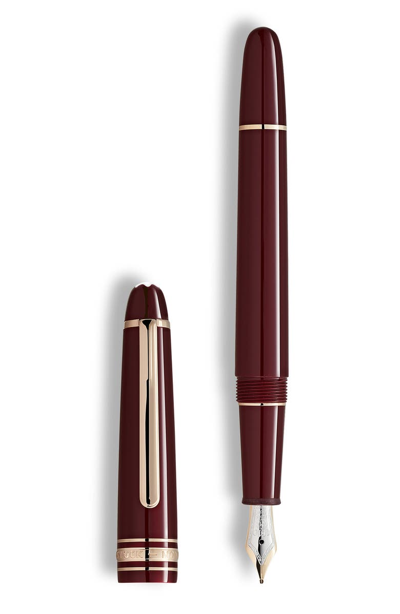 Montblanc Meisterstück Classique Burgundy Red Fountain Pen, Main, color, 
