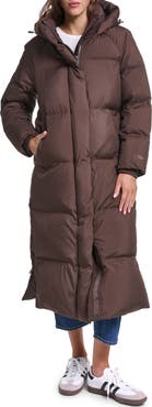 Levi's Water Resistant Side Zip Maxi Puffer Coat