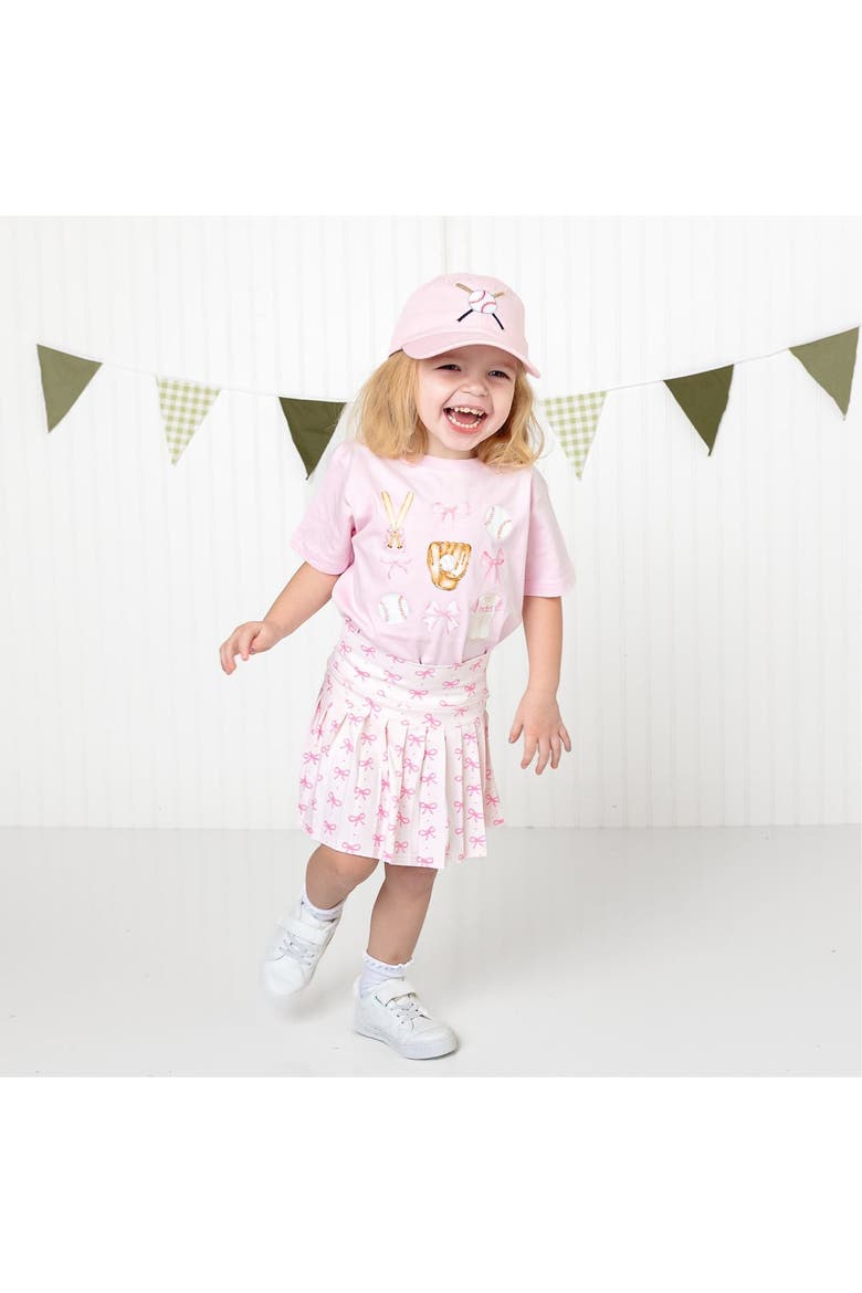Baseball Cutie Short Sleeve T-Shirt, Alternate, color, Ballet Pink