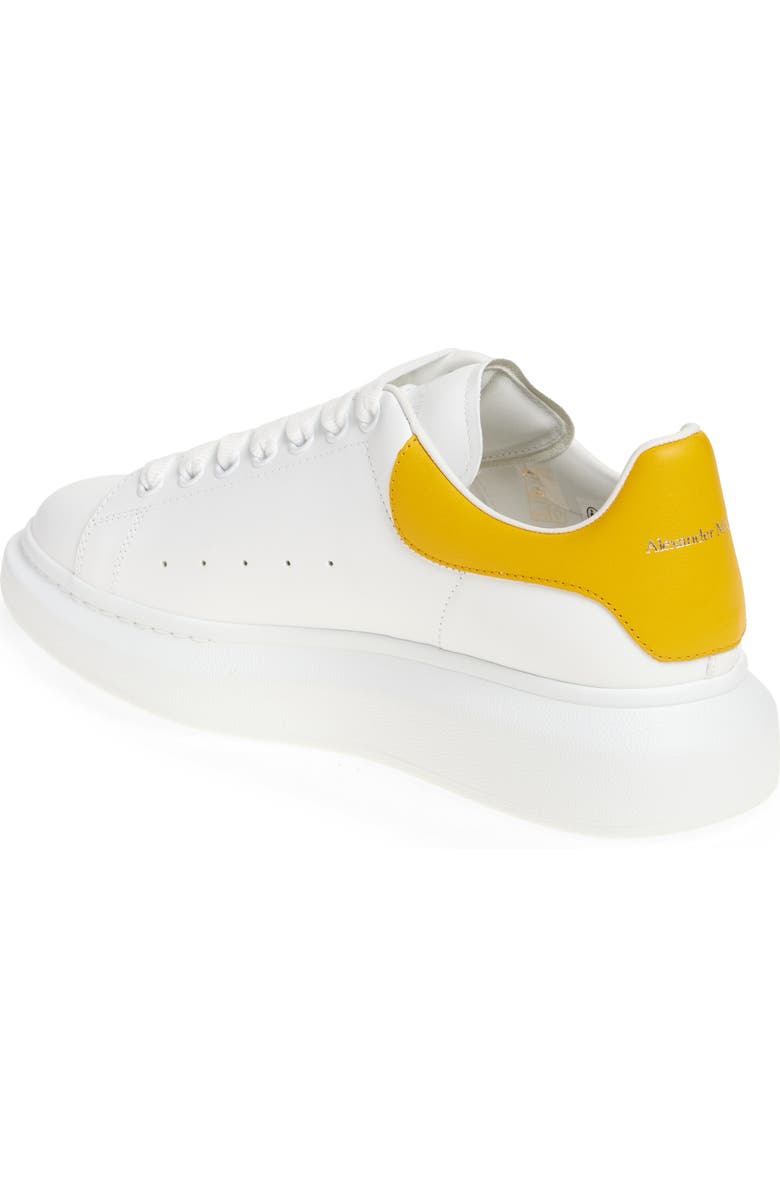 McQueen Oversized Sneaker, Alternate, color, Off White/ Yellow