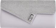 LADY COUTURE Chic Rhinestone & Satin Envelope Clutch