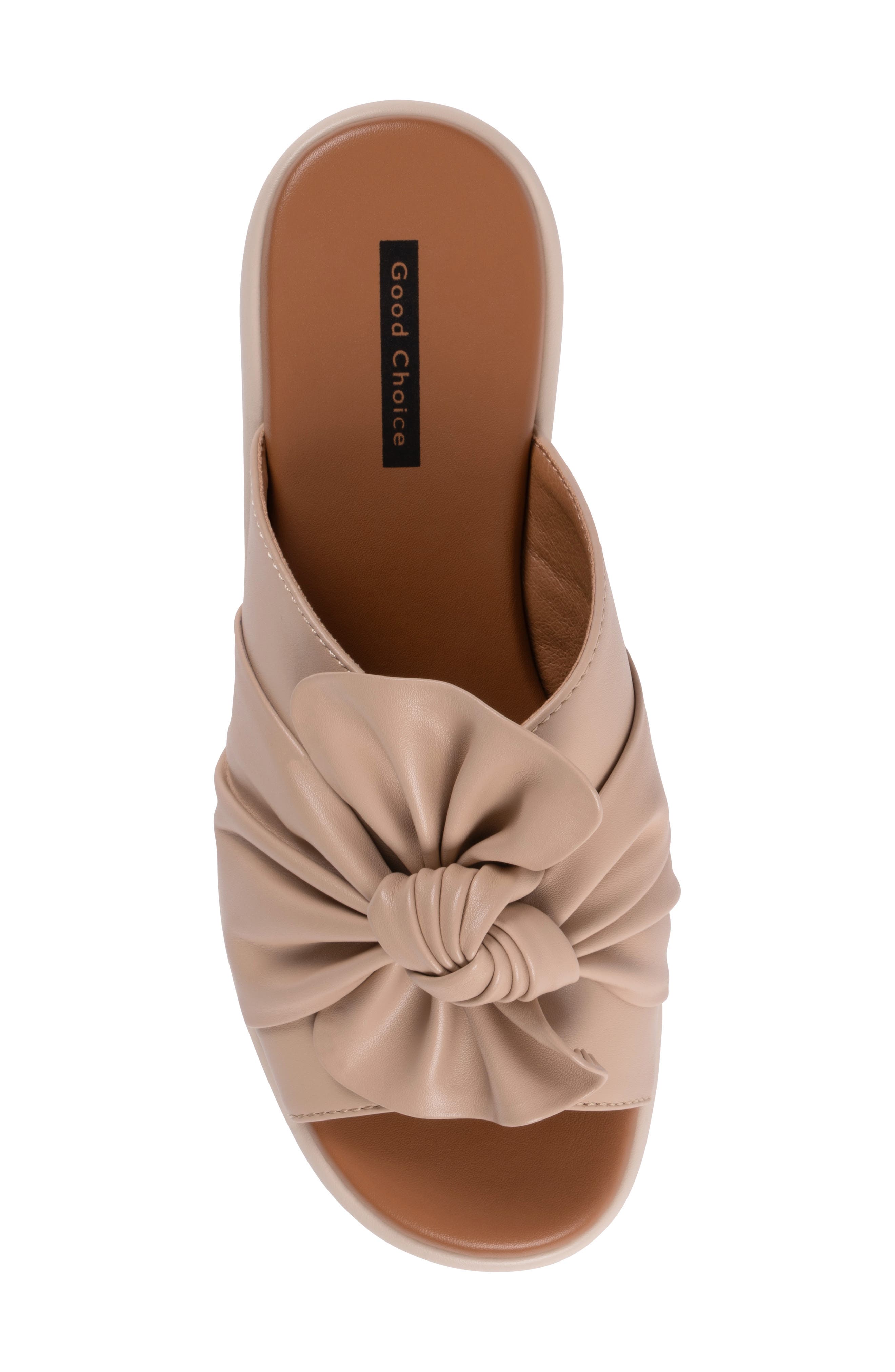 Harlow Platform Wedge Slide Sandal, Alternate, color, BEIGE