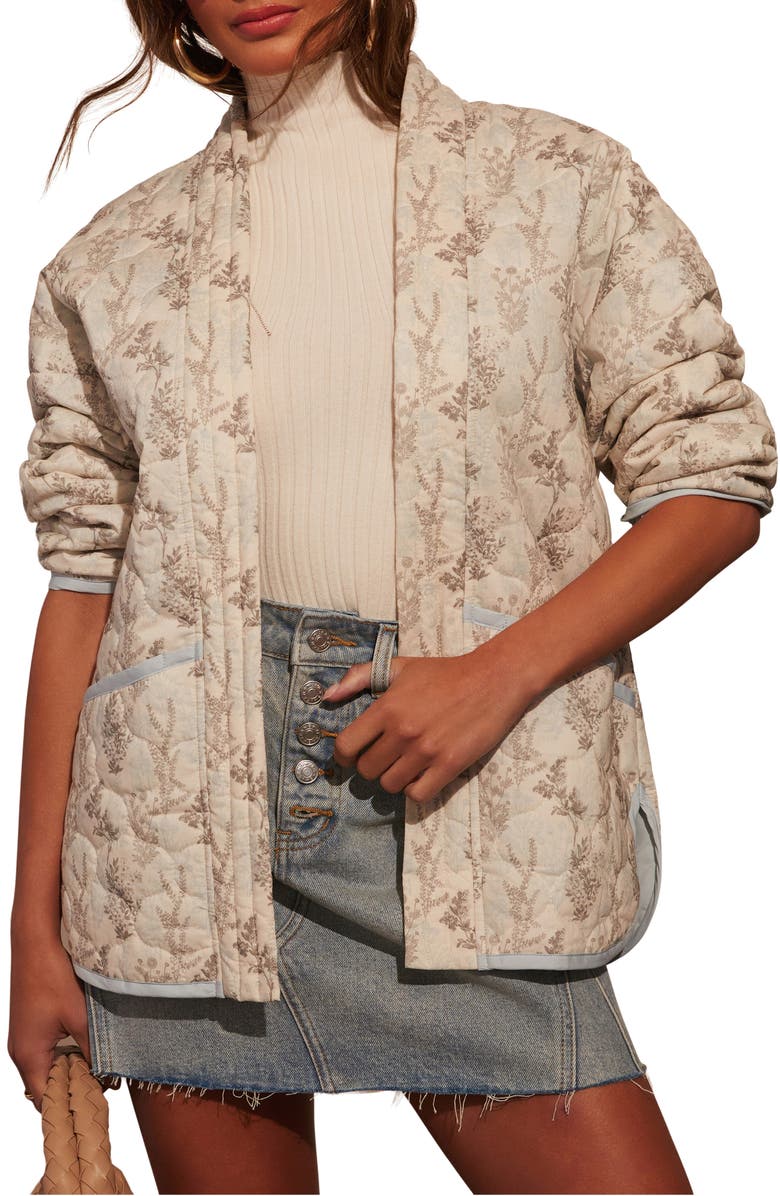 VICI Collection Maggy Open Front Quilted Jacket, Main, color,