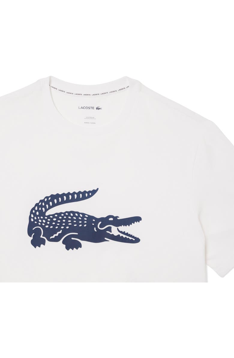 Lacoste Cotton Pajamas, Alternate, color, Navy Blue/ White