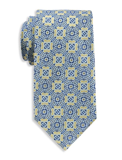 Synrgy By Dxl Big & Tall Modern Geometric Tie In Yellow