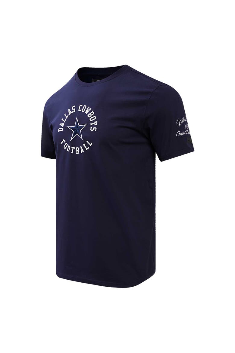 Men's Pro Standard Navy Dallas Cowboys Hybrid T-Shirt, Alternate, color, Navy