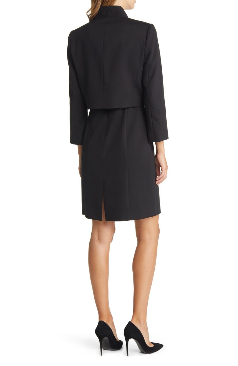 Two Piece Crop Jacket & Sheath Dress
