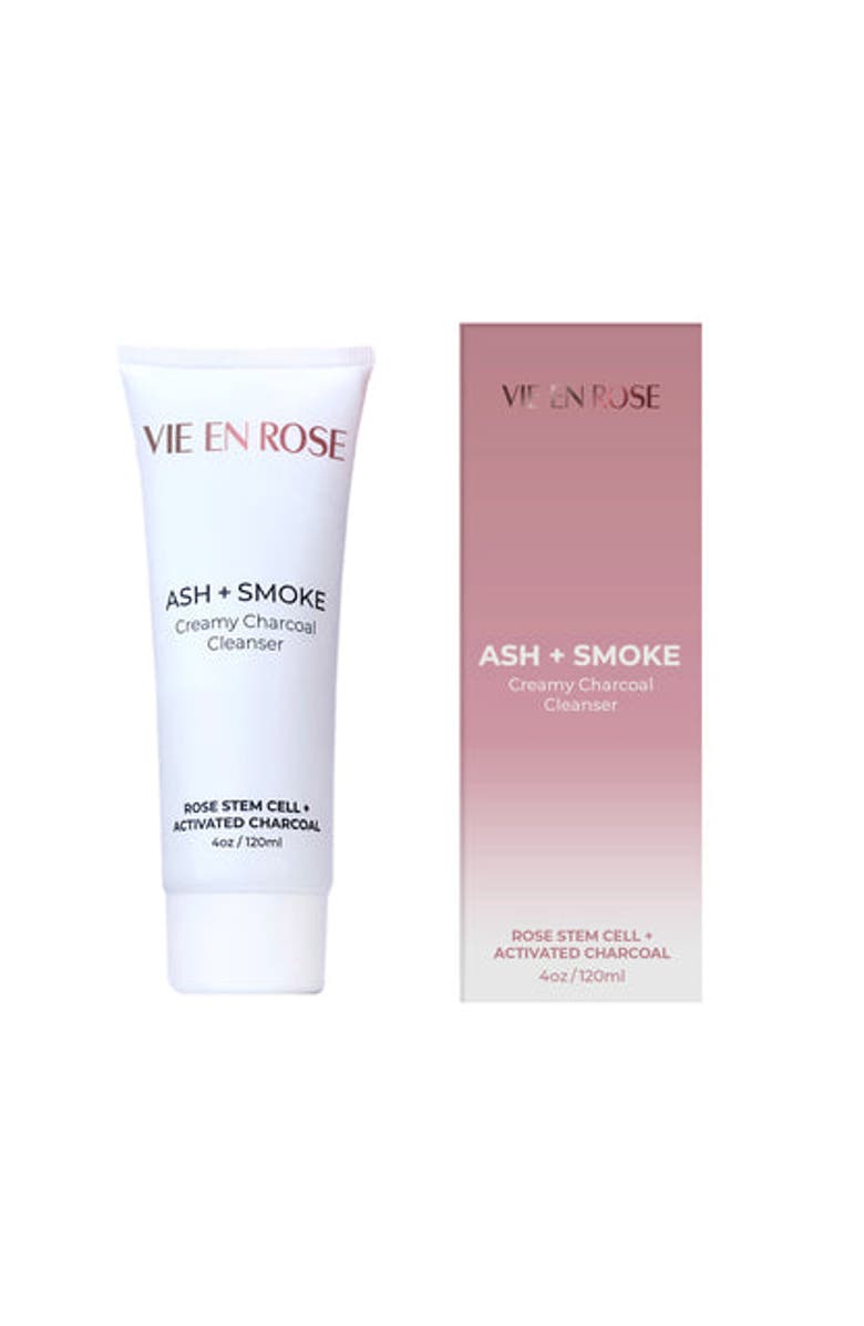 Vie en Rose Ash + Smoke Creamy Charcoal Cleanser, Main, color, Grey