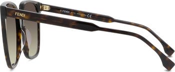 The Fendi Fine 59mm Geometric Sunglasses