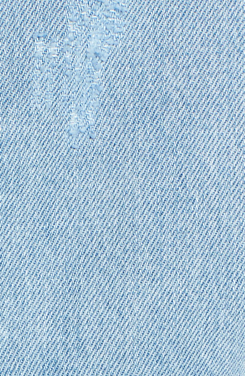 Tinsel Denim Short Overalls, Alternate, color, 