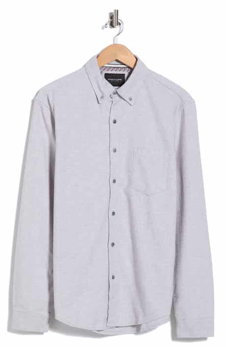 Cotton Flannel Button-Up Shirt