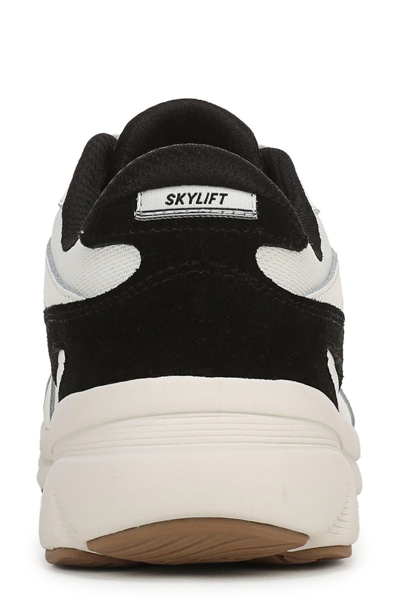 Skylift Walking Sneaker, Alternate, color, WHITE/ BLACK LEATHER/ MESH