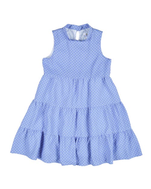 Shop Florence Eiseman Polka Dot Dress In Periwinkle
