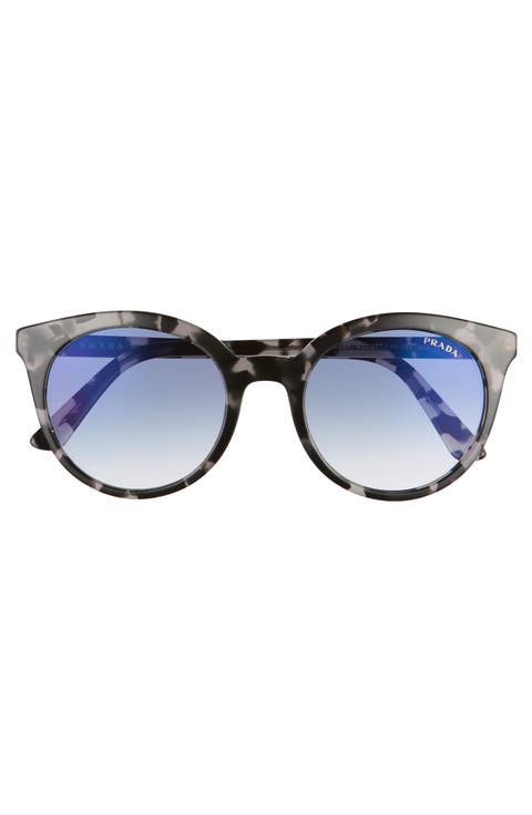 53mm Round Cat Eye Sunglasses