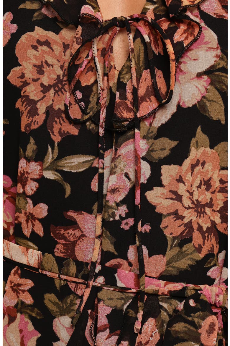 Alyssia Long Sleeve Minidress, Alternate, color, FLORAL