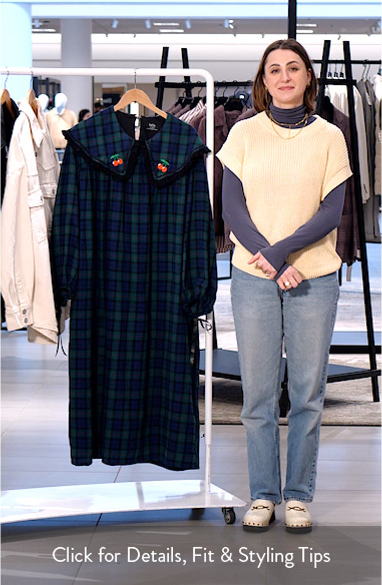 Magic Maker Long Sleeve Plaid Maxi Dress, sales video thumbnail