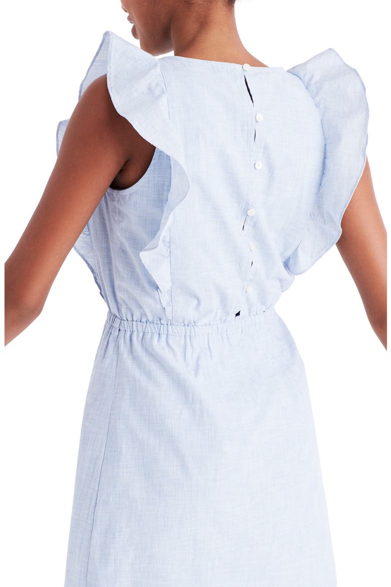 Bellflower Ruffle Dress, Alternate, color, CRAFT BLUE